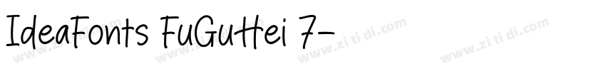 IdeaFonts FuGuHei 7字体转换